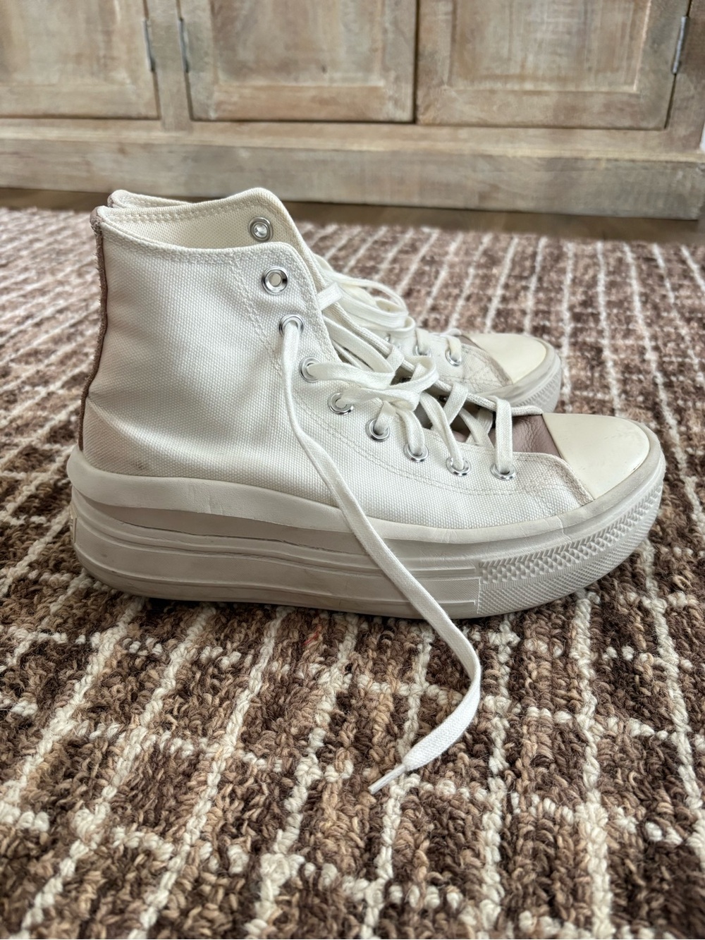 Converse Chuck Taylor High Top Sneakers - Cream